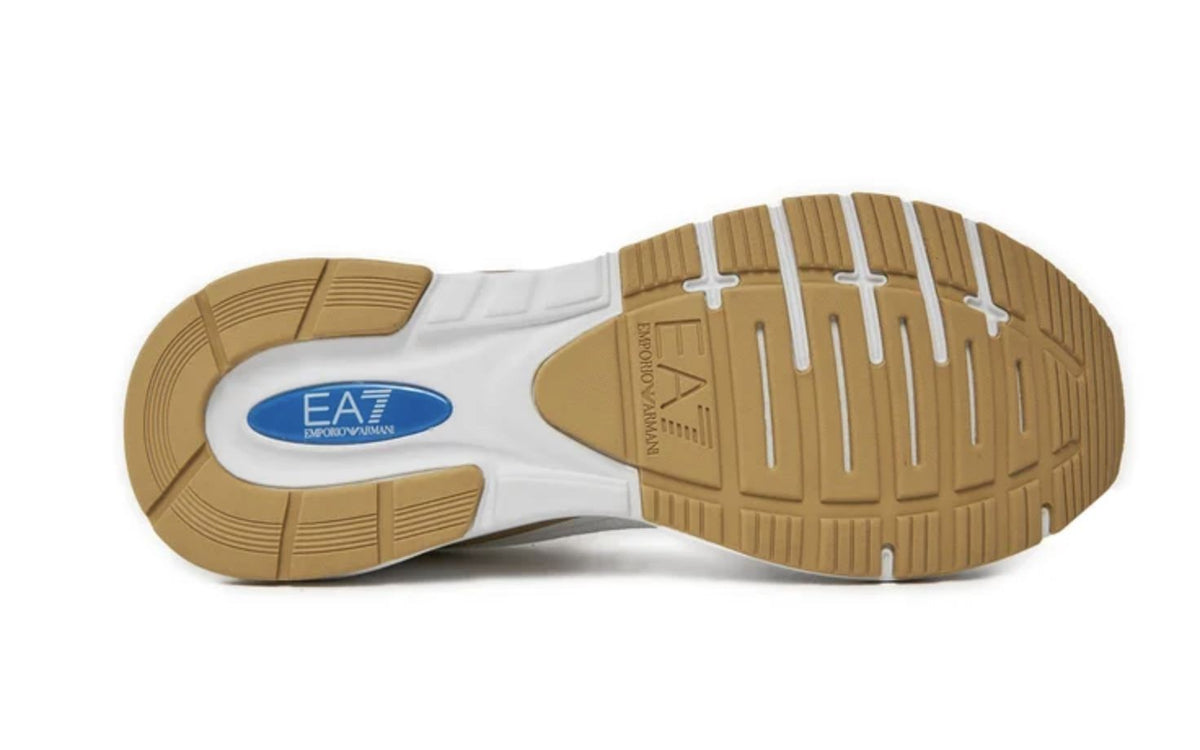 Sneaker running EA7 Emporio Armani training white/ gold unisex US24EA19 X8X095 XK240 R579
