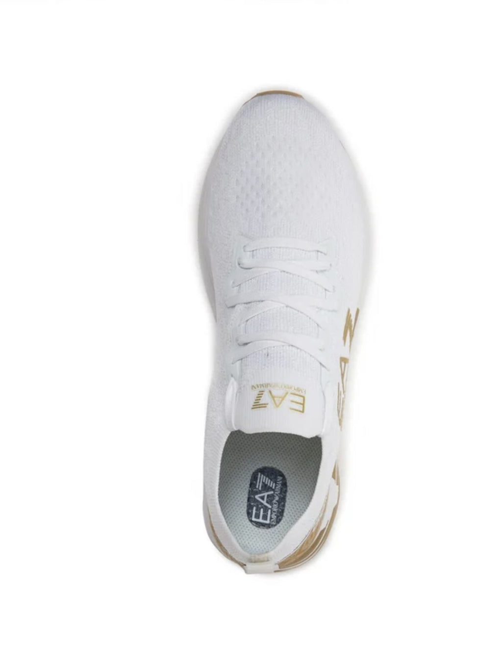 Sneaker running EA7 Emporio Armani training white/ gold unisex US24EA19 X8X095 XK240 R579