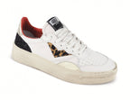 Sneaker donna 4B12 bianco/ animalier DS25QB13 HYPER-D110