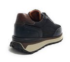 Scarpe uomo Ambitious sneaker pelle e tessuto navy U25AM22 13689-6553AM