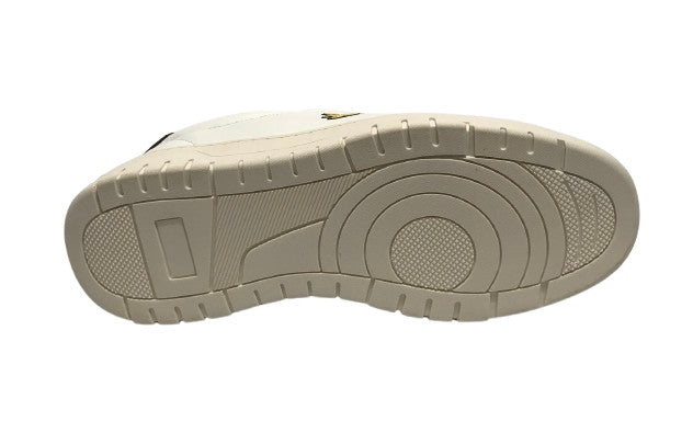 Sneakers uomo Lyle & Scott ecopelle tessuto white  black U25LY03 LS302018AM01WHBK
