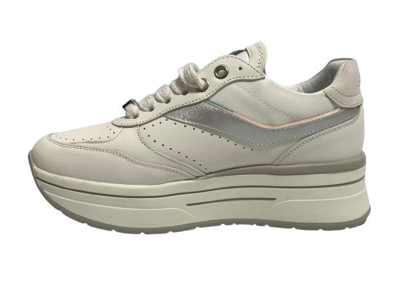 Sneaker donna Janet&Janet pelle white/ silver DS25JJ05 J-020