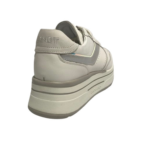 Sneaker donna Janet&Janet pelle white/ silver DS25JJ05 J-020