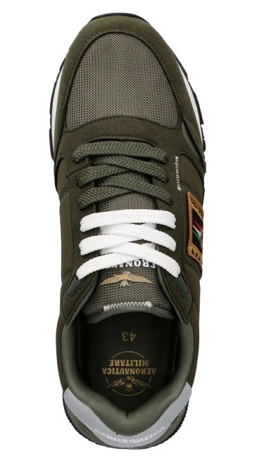Sneaker uomo Aeronautica Militare verde US26AR01 261SC0292UCT03331