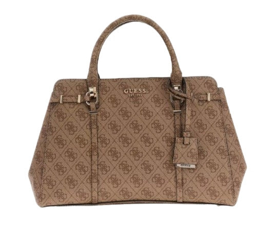 Borsa Guess a mano/tracolla Leona logo girlfriend satchel latte logo BS26GU188 SG991706