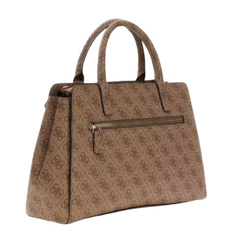 Borsa Guess a mano/tracolla Leona logo girlfriend satchel latte logo BS26GU188 SG991706