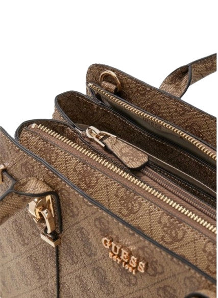Borsa Guess a mano/tracolla Leona logo girlfriend satchel latte logo BS26GU188 SG991706