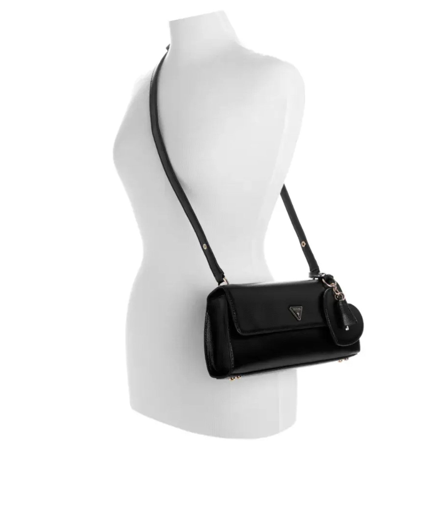 Borsa a tracolla Guess Isobel convertible xbody flap black BS26GU194 BG993221