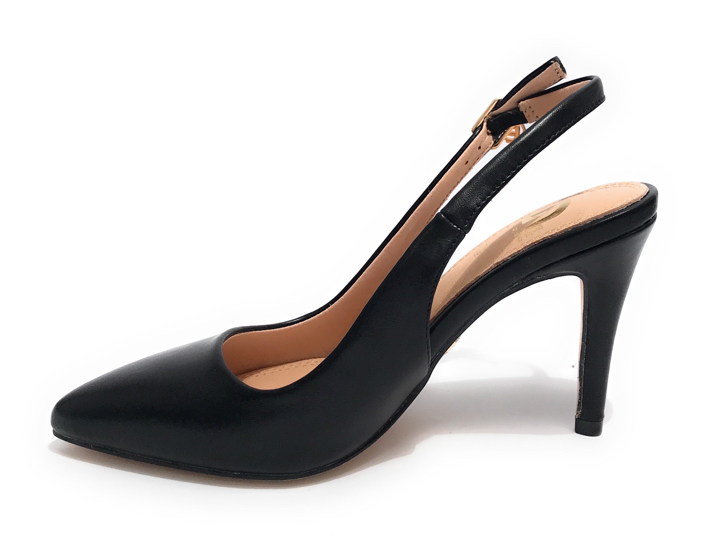 Scarpe donna Gold&gold decollete tallone aperto tc 90 nero GP23-383 DS23GG15