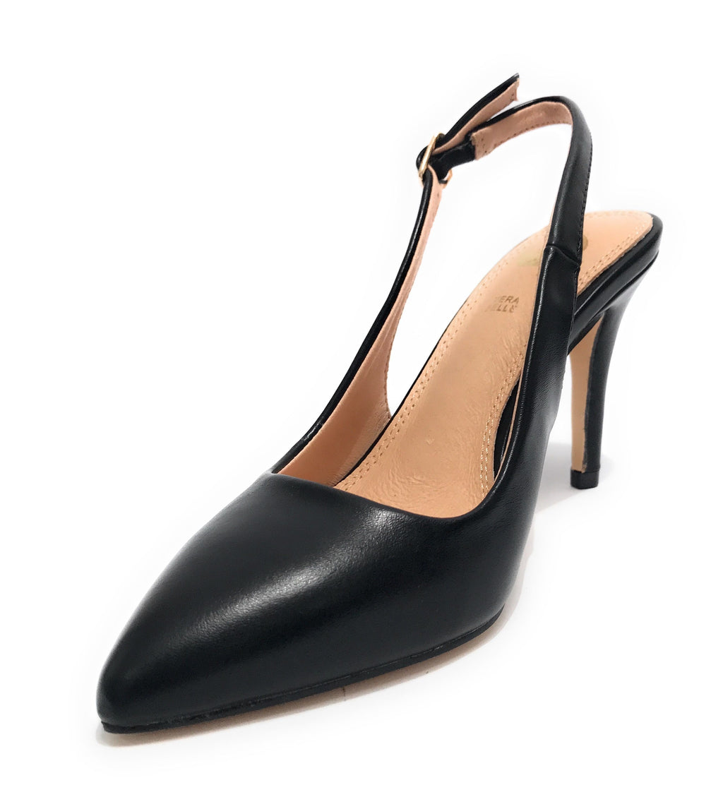 Scarpe donna Gold&gold decollete tallone aperto tc 90 nero GP23-383 DS23GG15