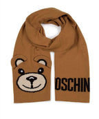 Sciarpa donna Moschino teddy bear in lana marrone C23MO15 30637
