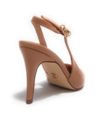 Scarpe donna Gold&gold decollete tallone aperto tc 90 rosa nude GP23-383 DS23GG16