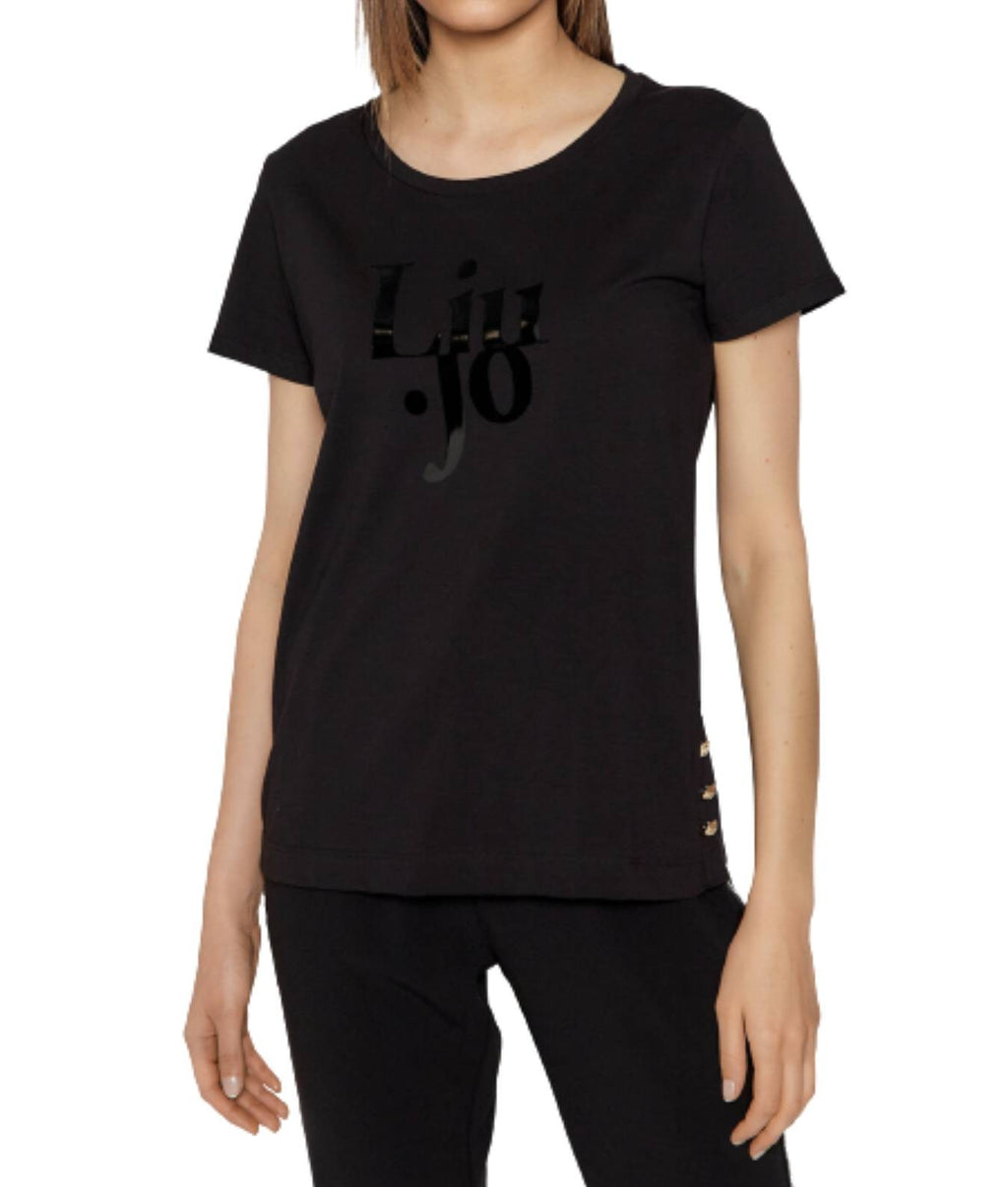 T shirt Liu Jo Sport nero donna E22LJ34 TF1249