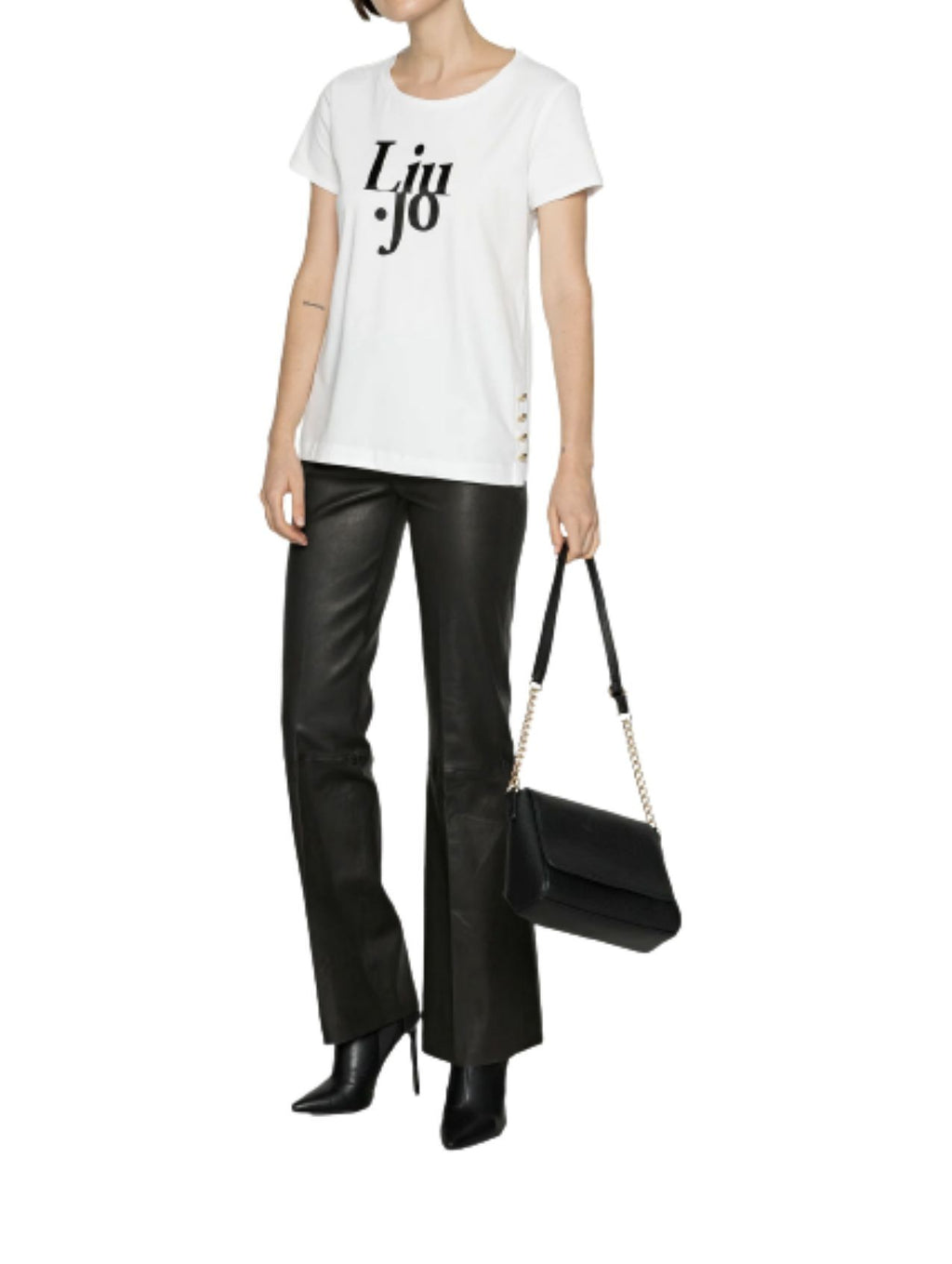 T shirt Liu Jo Sport bianco donna E22LJ33 TF1249
