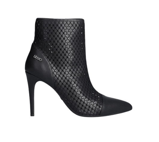 Stivaletto donna Liu-Jo ankle boot Vickie 148 nero con strass D24LJ23 SF3143