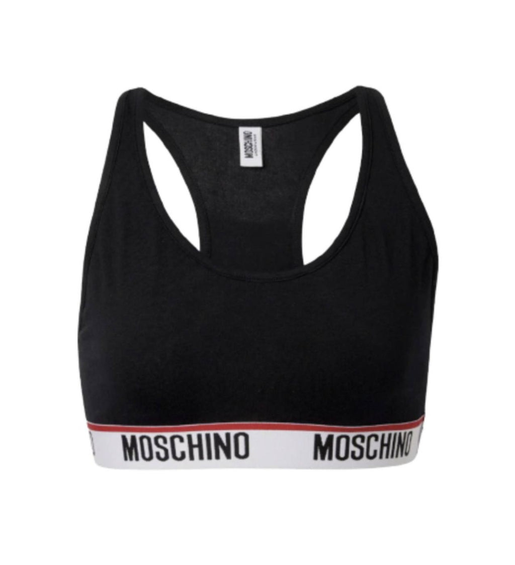 Top donna Moschino nero logo E24MO22 V6A0881 4402