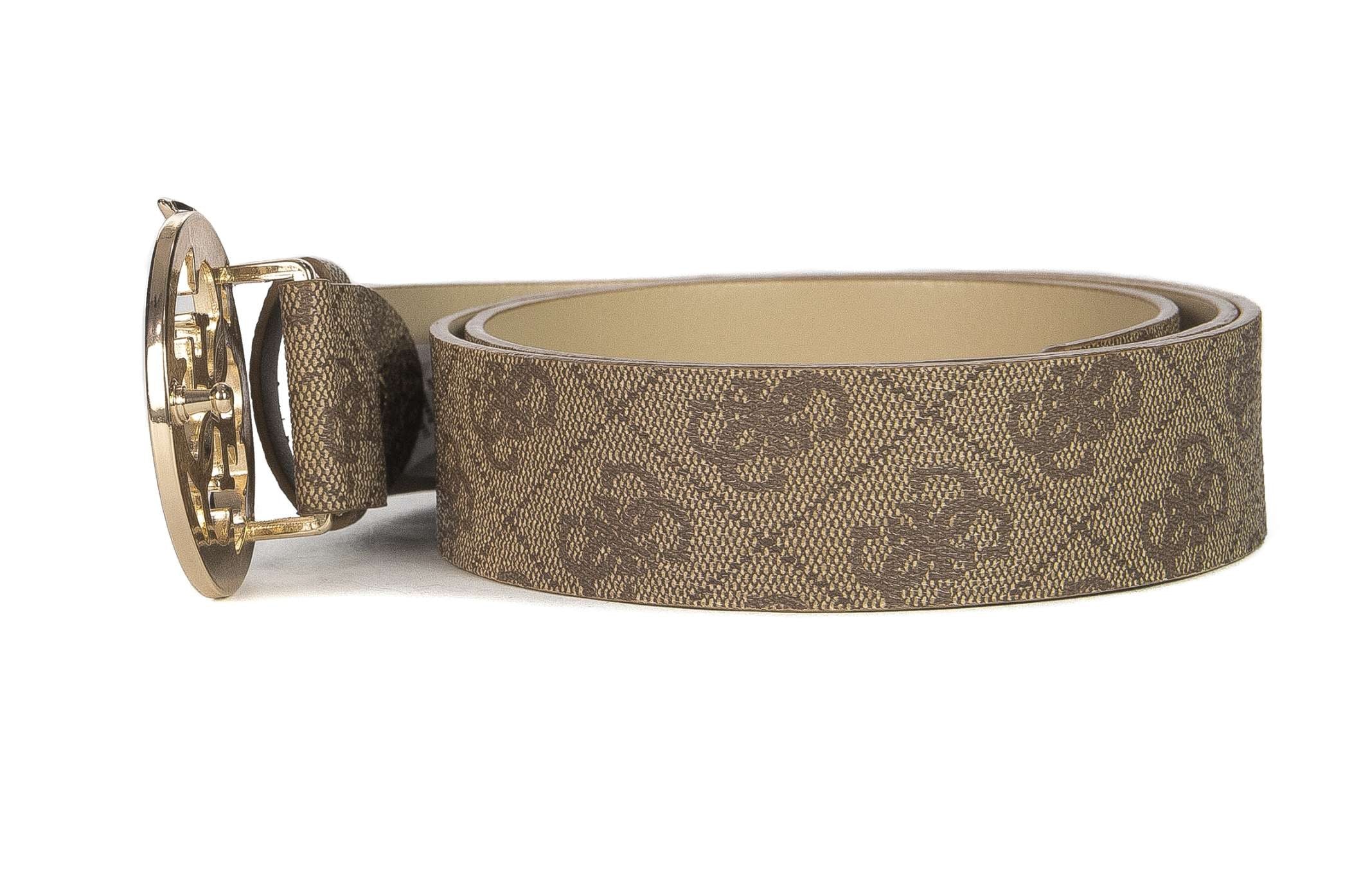 Cinta donna Guess Emera adjustable pant belt latte logo CS24GU26 BW9105P4235