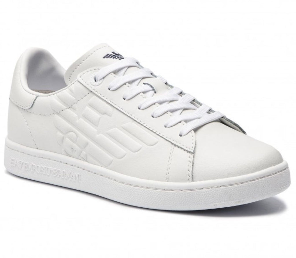 Sneaker EA7 Emporio Armani action leather white US24EA13 X8X001