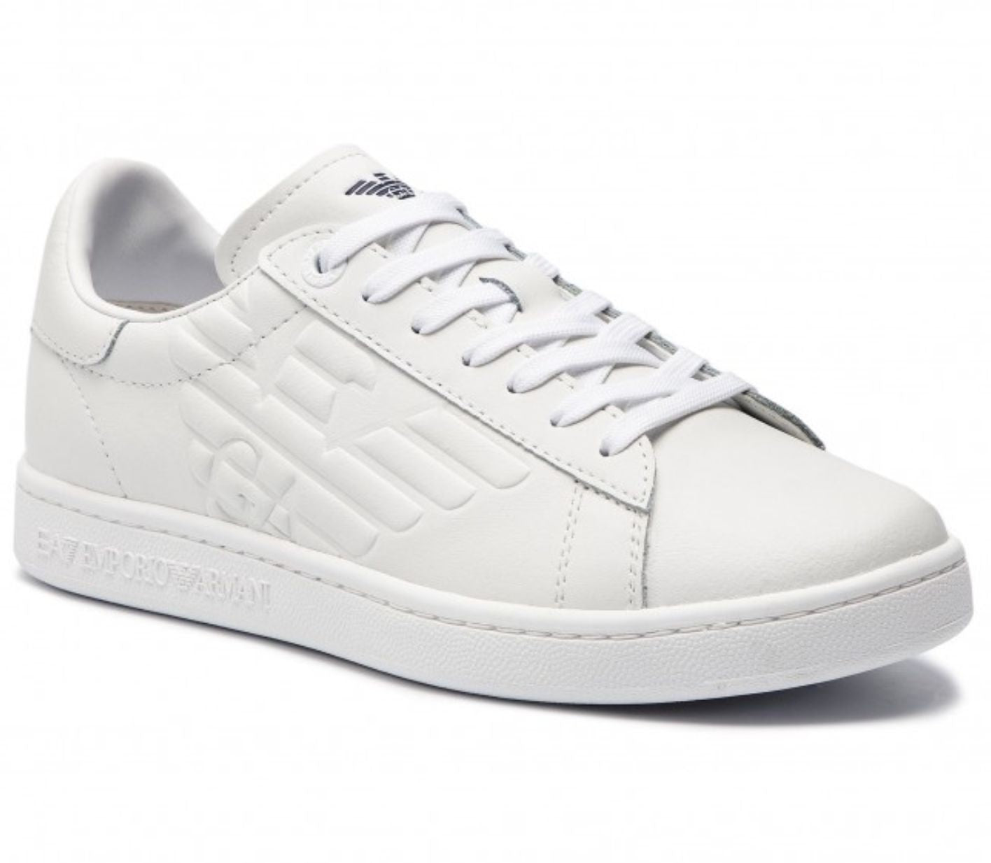 Sneaker EA7 Emporio Armani action leather white US24EA13 X8X001