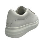 Scarpe donna sneaker Gold&gold ecopelle bianco con strass grigio DS24GG04 GB811