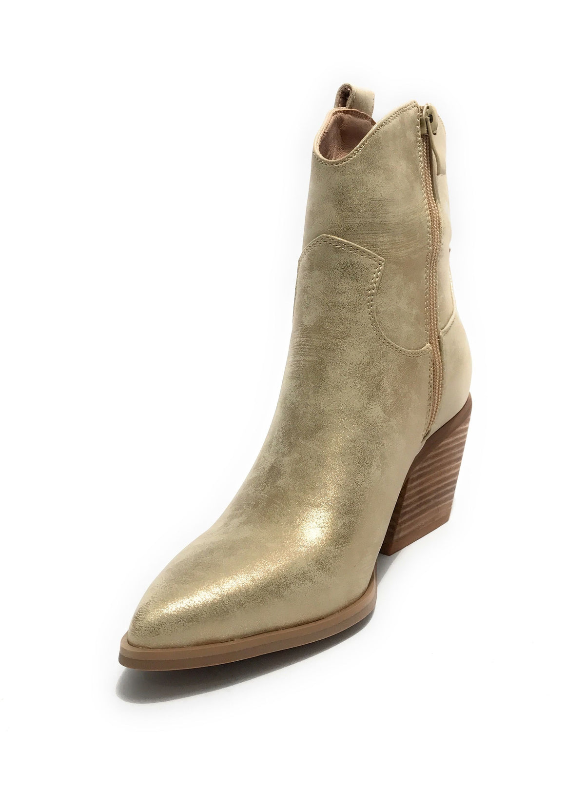 Scarpe donna Gold&gold stivaletto texano ecopelle oro DS24GG03 GU223