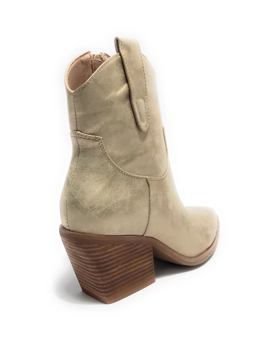 Scarpe donna Gold&gold stivaletto texano ecopelle oro DS24GG03 GU223