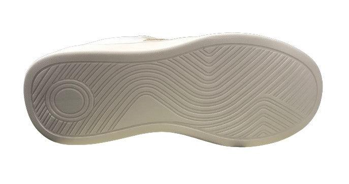 Scarpe donna sneaker Gold&gold ecopelle bianco/ nero/ gold DS24GG14 GR433