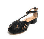 Scarpe donna sandalo Gold&gold ecopelle nero DS24GG25 GP651