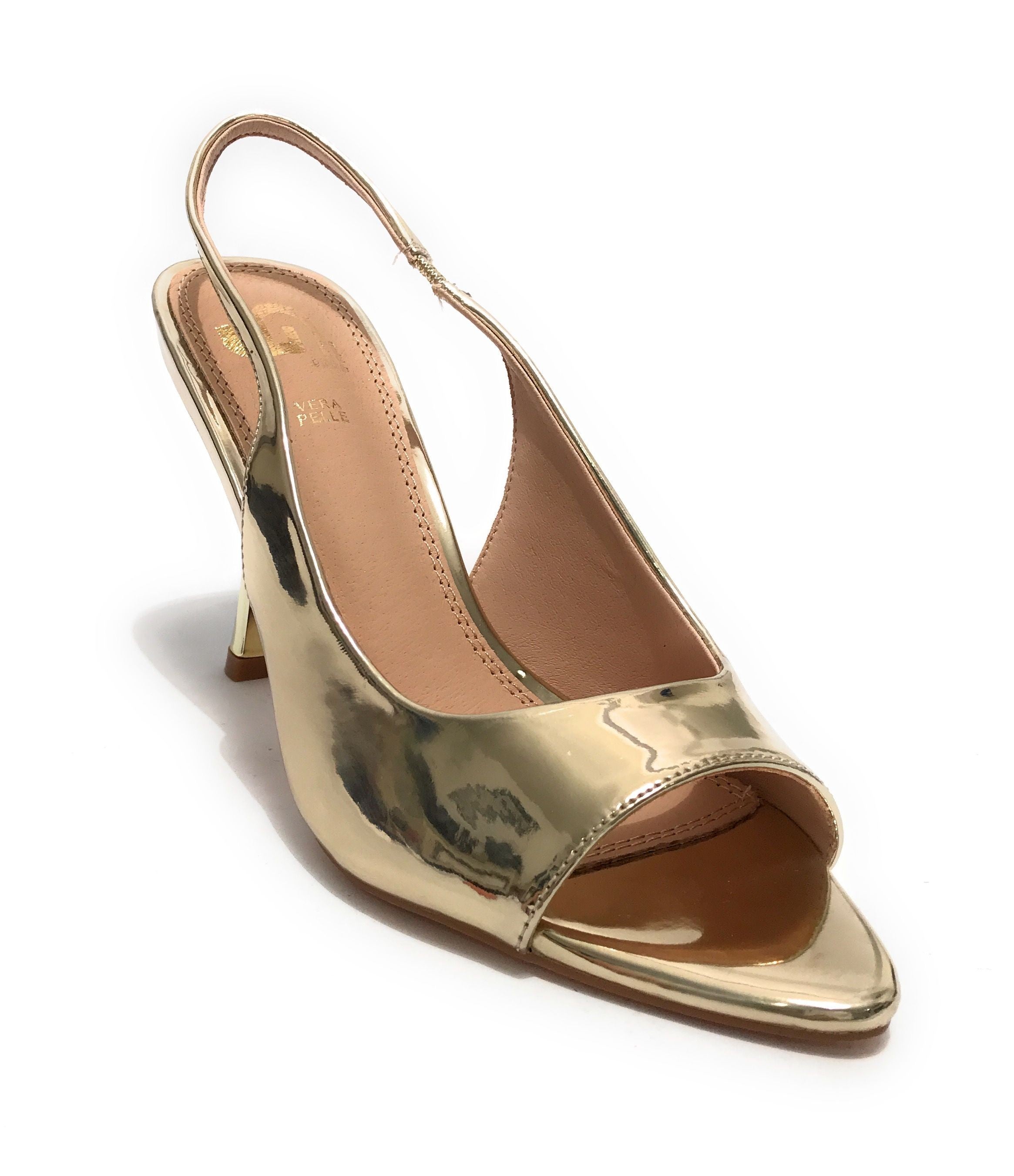 Scarpe donna sandalo Gold&gold ecopelle oro DS24GG32 GU231