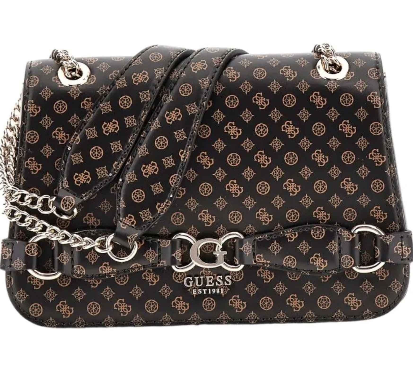 Borsa Guess a spalla/ tracolla Arlena convertible xbody flap mocha logo B25GU42 PS933621