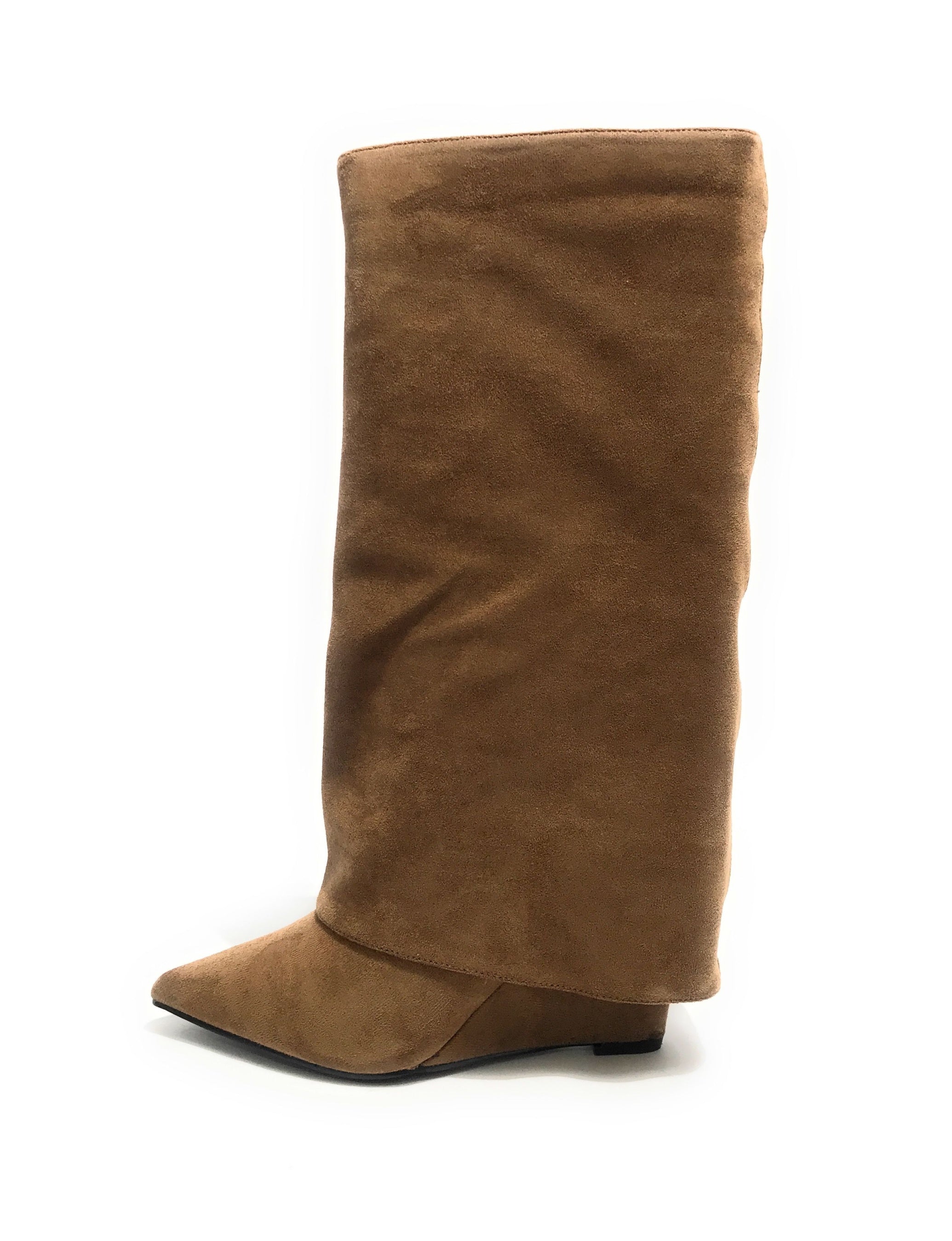 Scarpe donna Gold&gold stivale gonna ecosuede taupe D25GG24 GV16