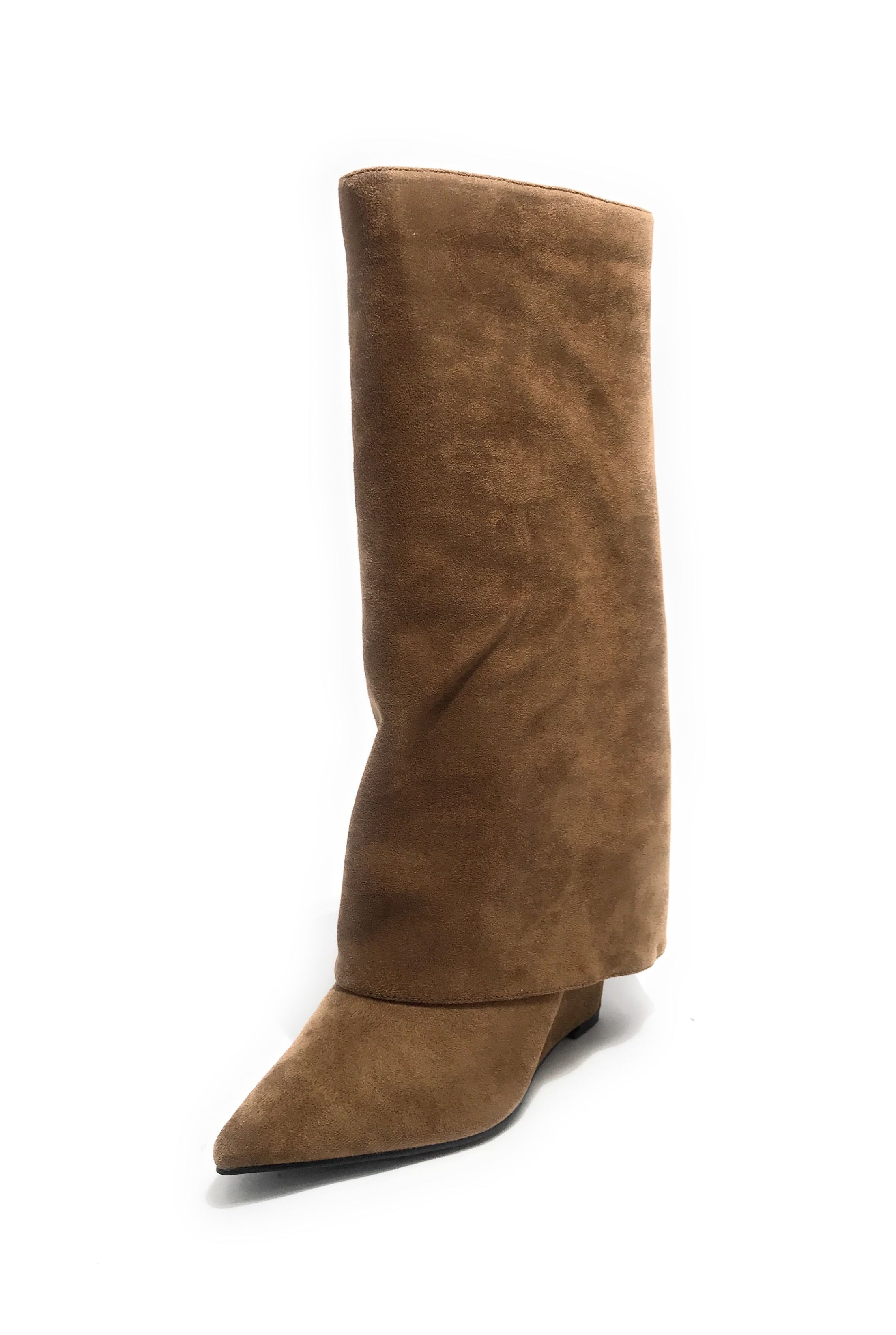 Scarpe donna Gold&gold stivale gonna ecosuede taupe D25GG24 GV16