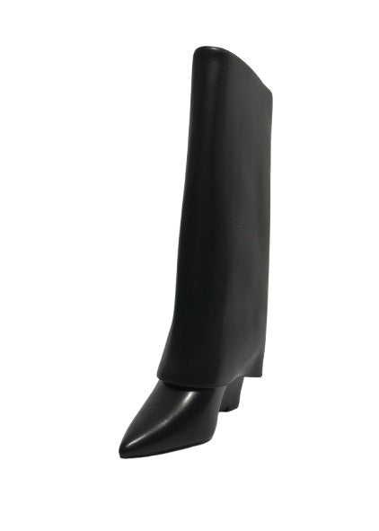 Scarpe donna Gold&gold stivale con gonna in ecopelle nero D25GG25 GV16
