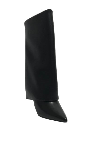 Scarpe donna Gold&gold stivale con gonna in ecopelle nero D25GG25 GV16