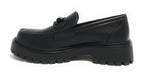 Scarpe donna mocassino Gold&gold ecopelle nero D25GG29 GR459