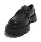 Scarpe donna mocassino Gold&gold ecopelle nero D25GG29 GR459