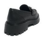 Scarpe donna mocassino Gold&gold ecopelle nero D25GG29 GR459