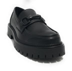 Scarpe donna mocassino Gold&gold ecopelle nero D25GG29 GR459