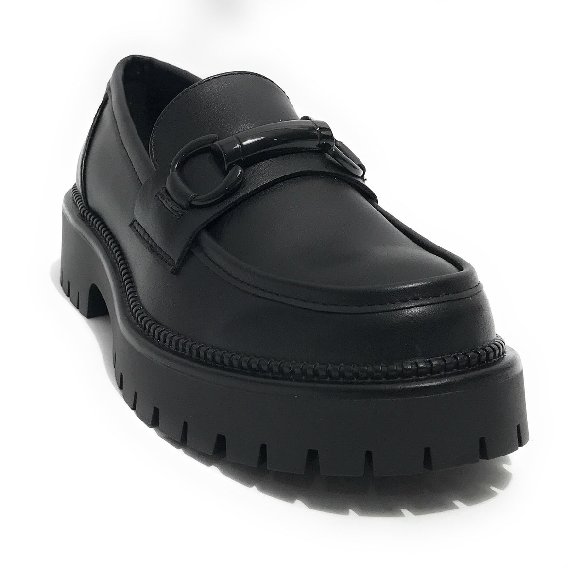 Scarpe donna mocassino Gold&gold ecopelle nero D25GG29 GR459
