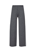 Pantalone donna Liu Jo jogging in maglia grigio antracite melange E25LJ45 TF4315 MS63L C3497