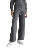 Pantalone donna Liu Jo jogging in maglia grigio antracite melange E25LJ45 TF4315 MS63L C3497