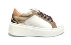 Sneaker donna Gold&gold bianco/ leopard DS25GG12 GB948