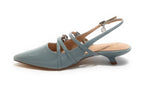 Scarpe donna sandalo Gold&gold ecopelle azzurro DS25GG09 G018