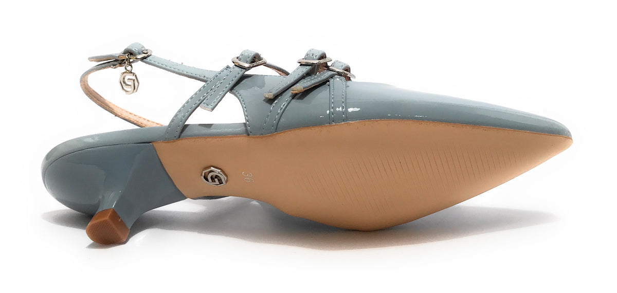 Scarpe donna sandalo Gold&gold ecopelle azzurro DS25GG09 G018