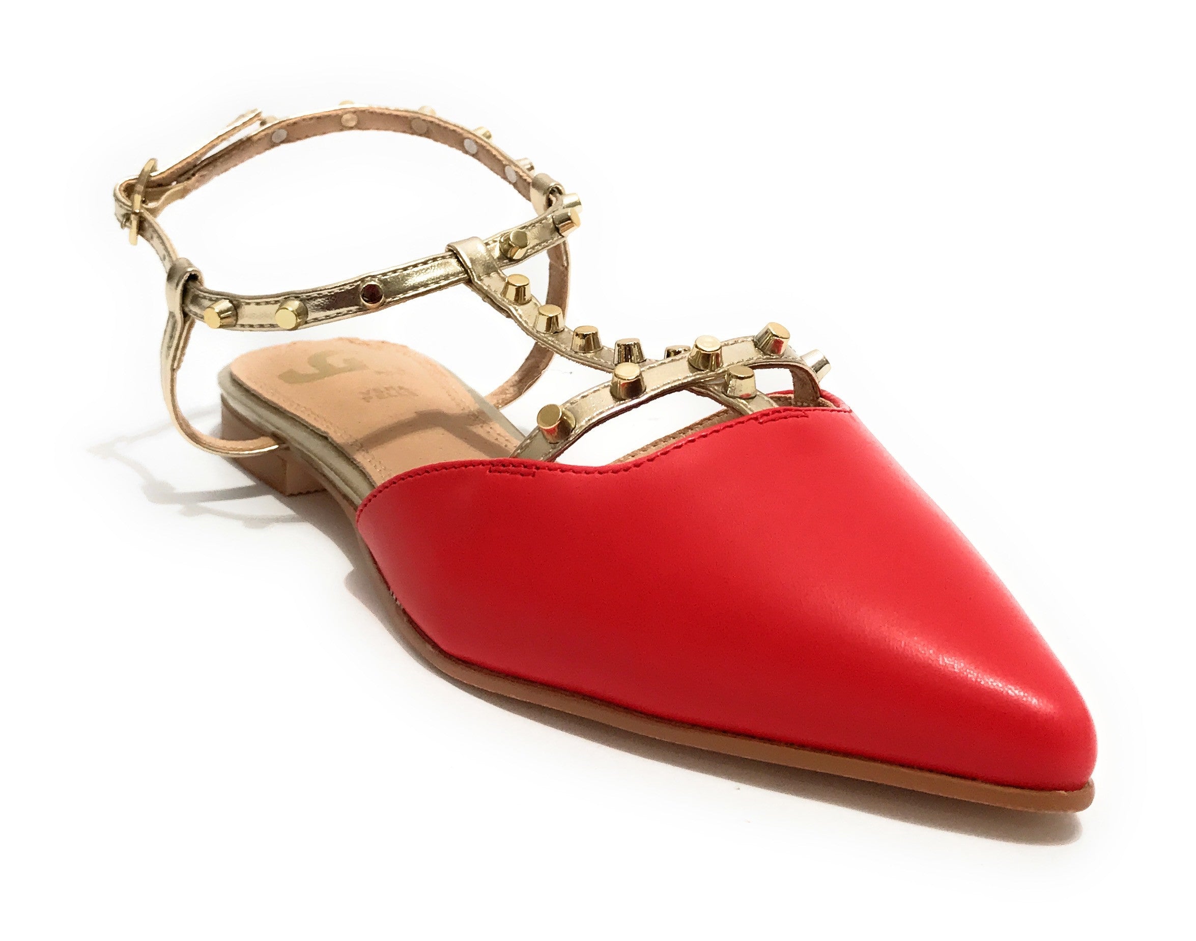 Scarpe donna sandalo Gold&gold ecopelle rosso DS25GG21 GD245