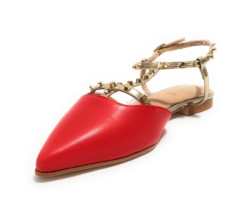 Scarpe donna sandalo Gold&gold ecopelle rosso DS25GG21 GD245