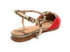 Scarpe donna sandalo Gold&gold ecopelle rosso DS25GG21 GD245