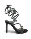 Scarpe donna Gold&gold sandalo con tacco tc 9,5 nero DS25GG25 GH50