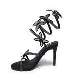 Scarpe donna Gold&gold sandalo con tacco tc 9,5 nero DS25GG25 GH50
