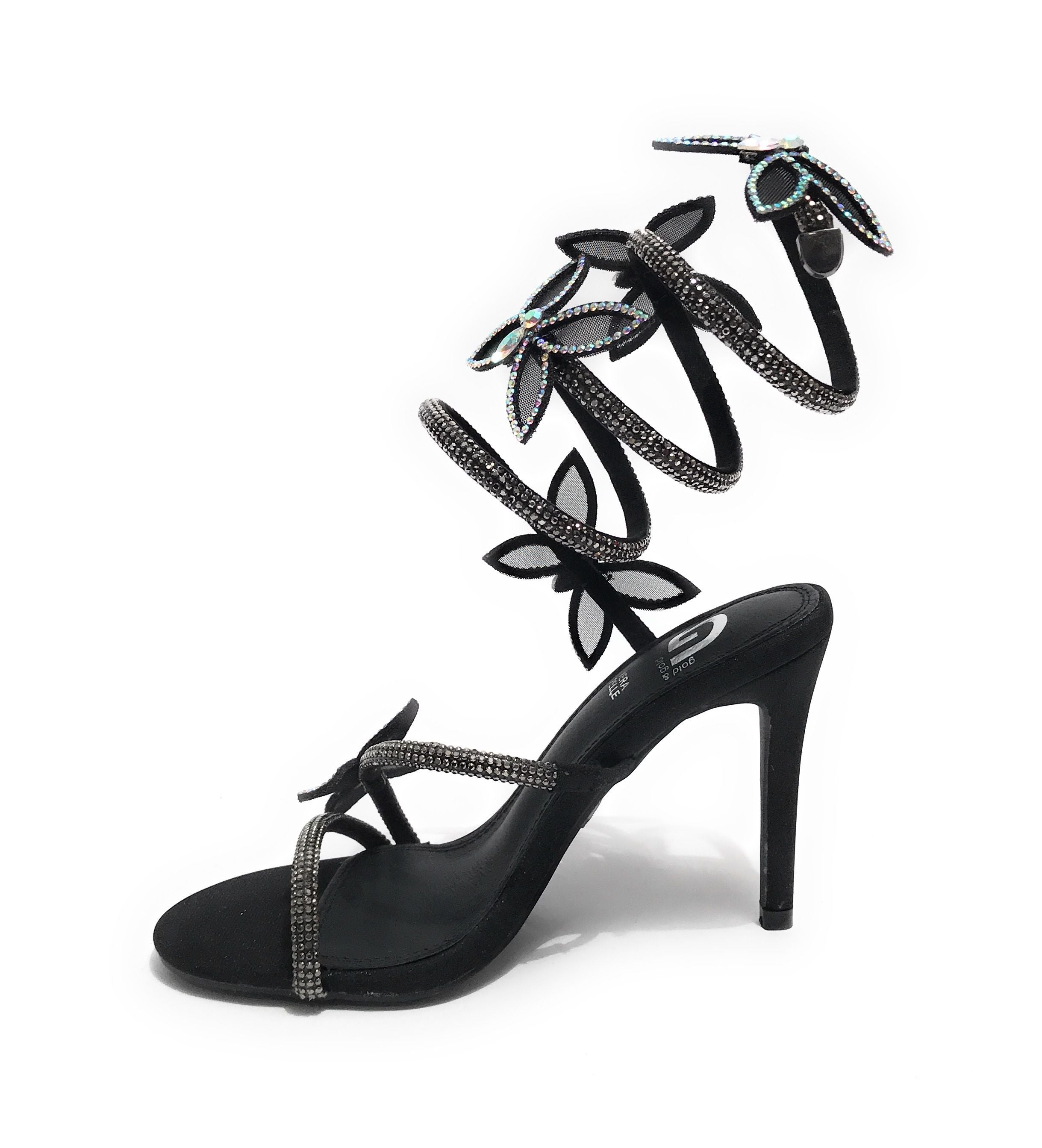 Scarpe donna Gold&gold sandalo con tacco tc 9,5 nero DS25GG25 GH50